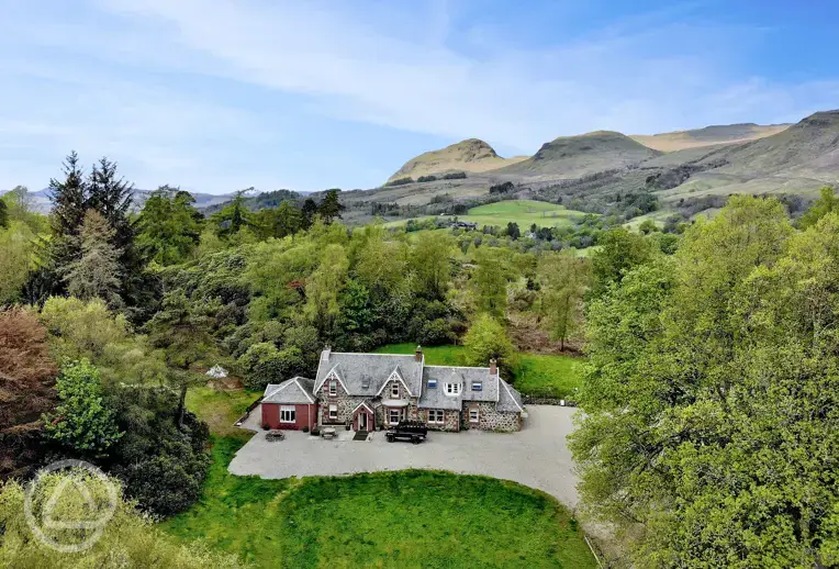 Campsite aerial