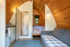 Bunny ensuite glamping pod interior Bunny ensuite glamping pod interior