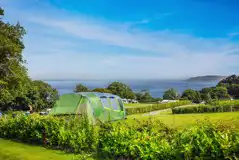 Non electric grass pitches with sea views