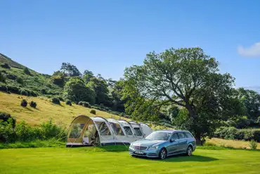 Non electric grass pitches at Trwyn yr Wylfa Camping Site