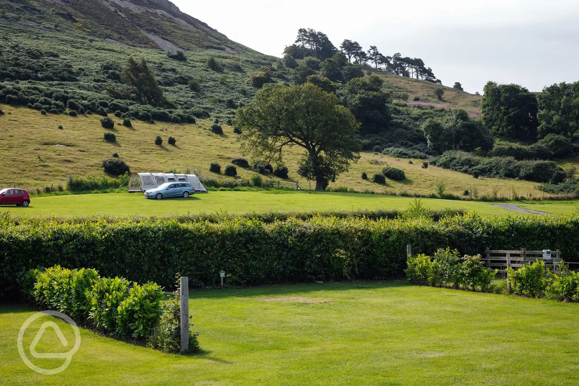 Electric grass pitches with electric hook ups and water points