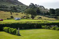 Electric grass pitches with electric hook ups and water points