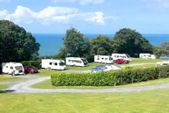 Electric gravel pitches with sea views