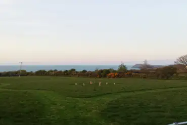 Sunset stone circle at Glasfryn Escapes