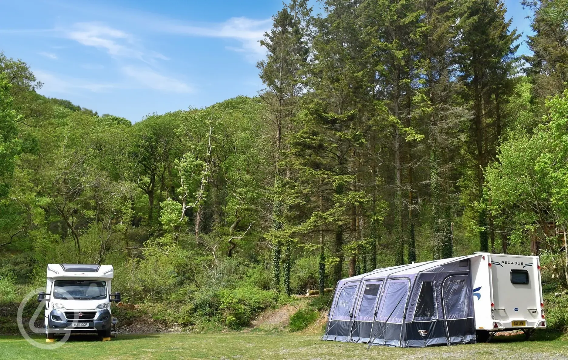 Upper Terrace touring pitches
