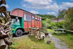 Betty the horsebox revamped 980s Bedford horse lorry with outdoor seating Betty the horsebox revamped 980s Bedford horse lorry with outdoor seating