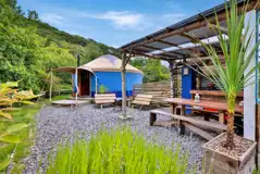 Bert the yurt (dog friendly) with a private outdoor camp kitchen Bert the yurt (dog friendly) with a private outdoor camp kitchen