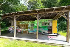 Vintage caravan exterior