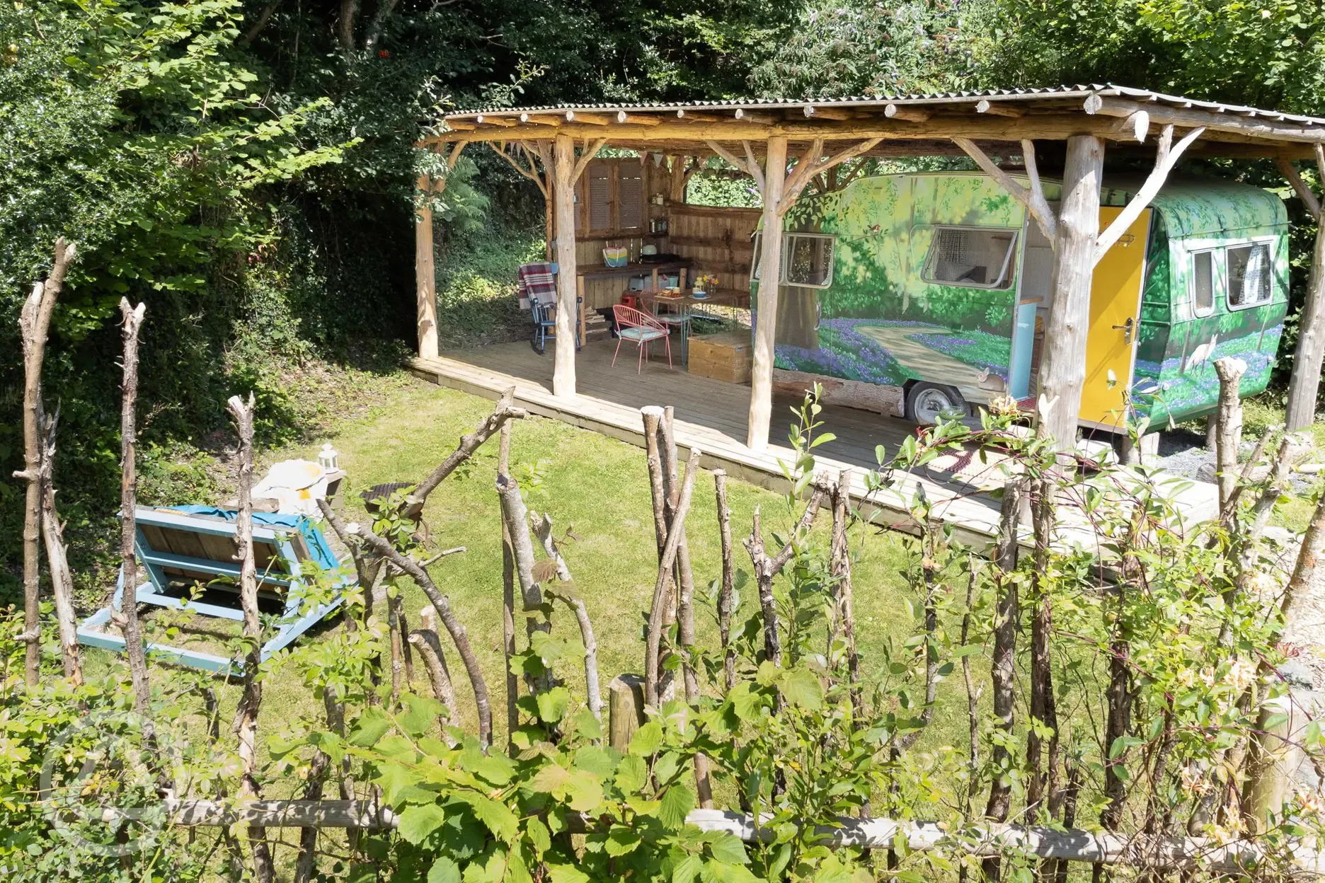 Vintage caravan exterior