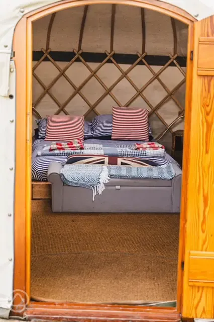 Yurt interior