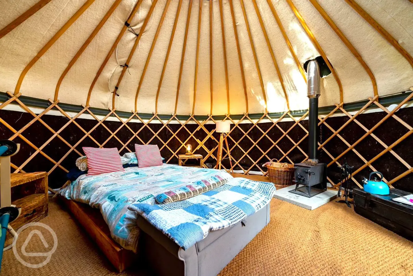 Yurt interior