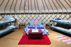 Yurt - six person interior