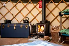 Yurt woodburning stove