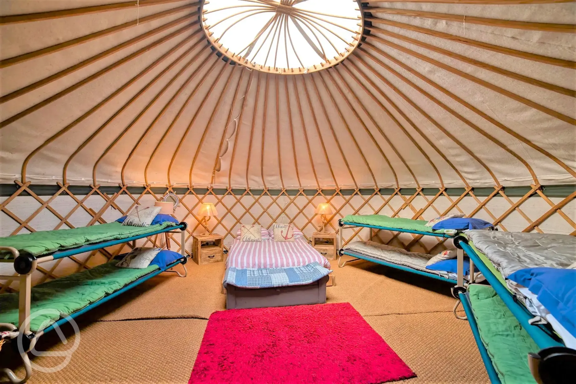 Yurt - eight person interior