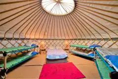 Yurt - eight person interior