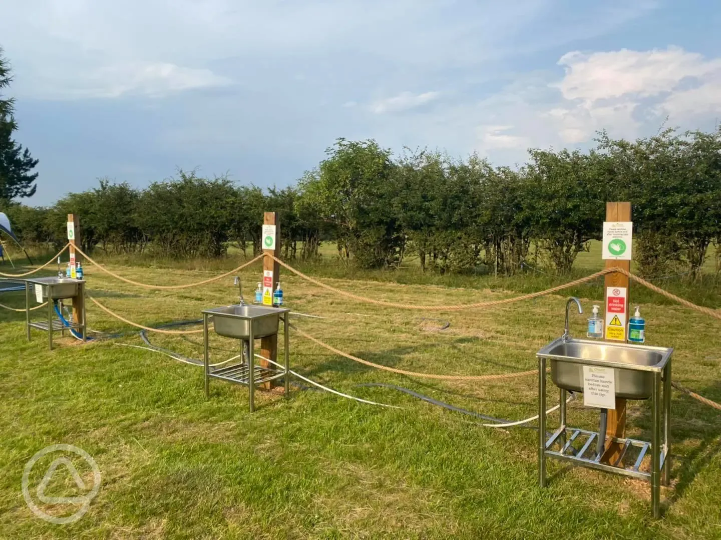 Outdoor washing up area 