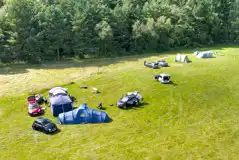 Aerial of the non electric grass pitches