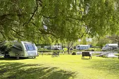 Grass touring pitches with 16 amp hook ups