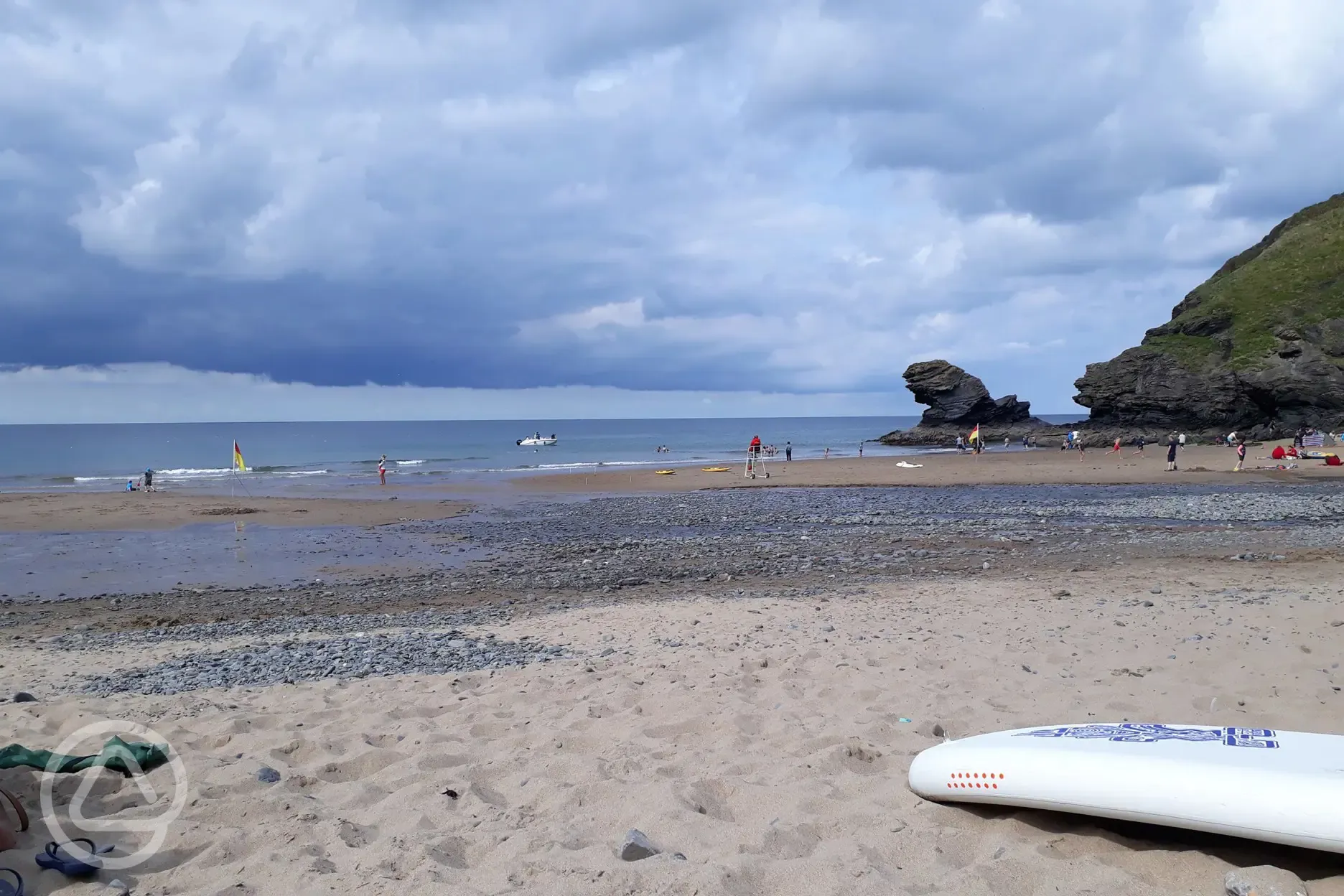 Llangrannog, one of our closest beaches