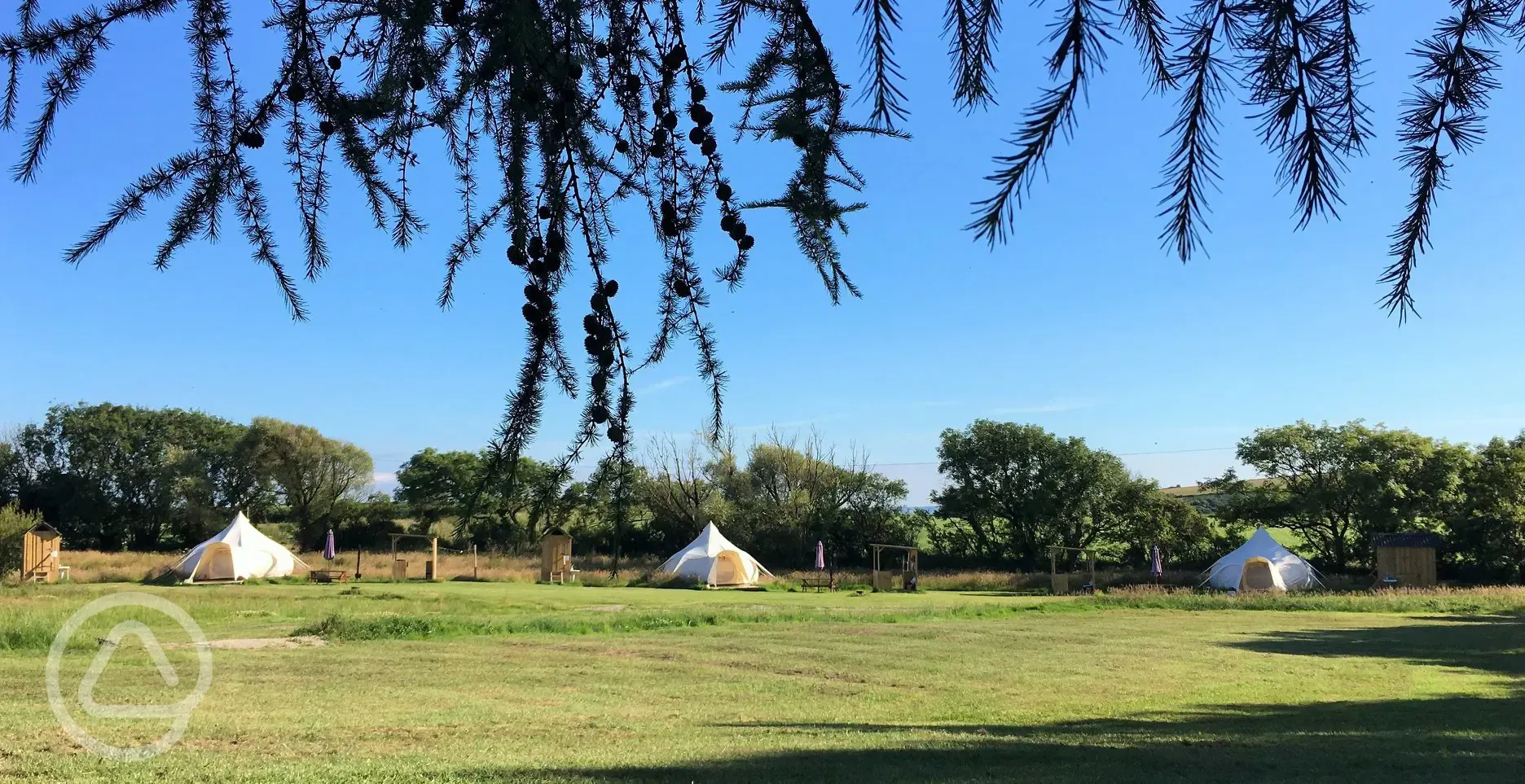 View of the lotus belle tents