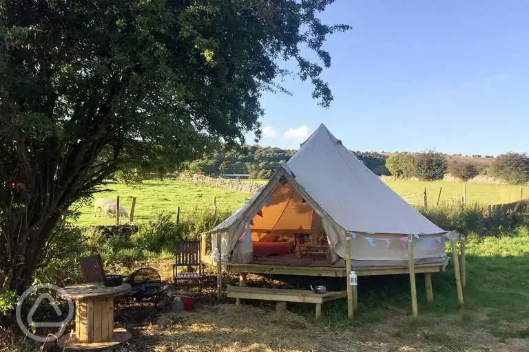 Hilltop bell tent