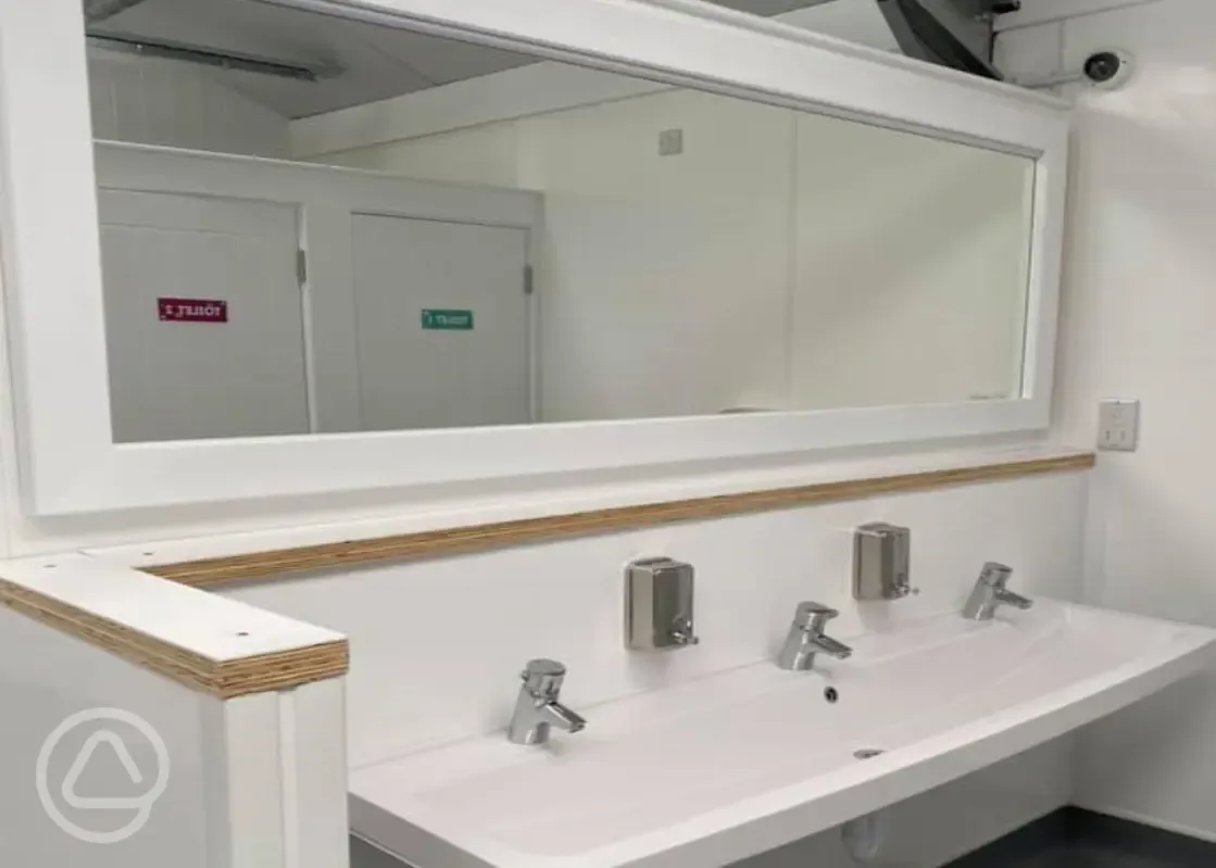 Toilets and sinks