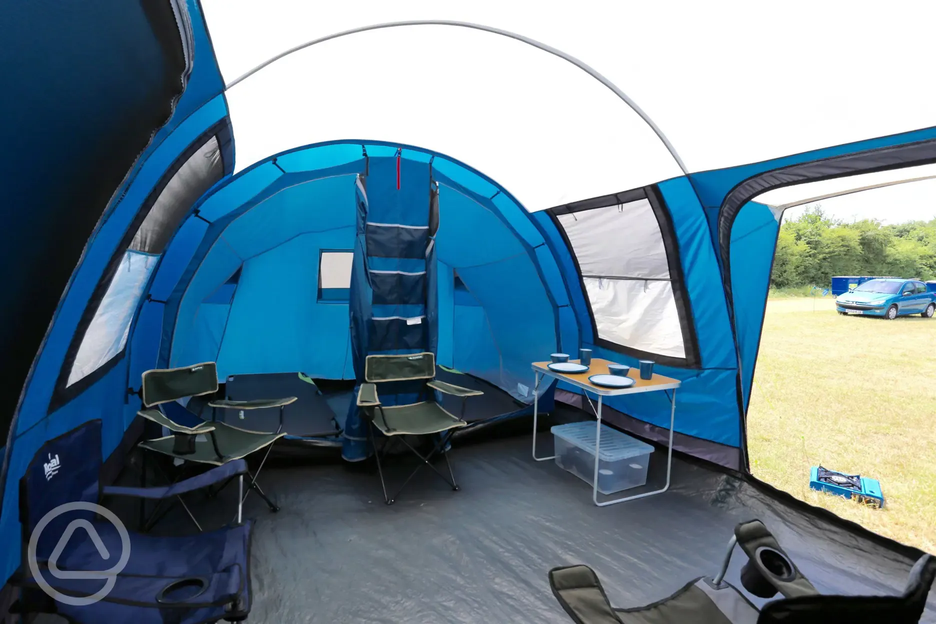 Ready tent interior