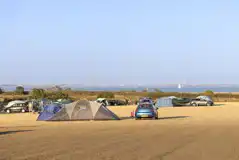 Large tents on non electric grass pitches all with sea views