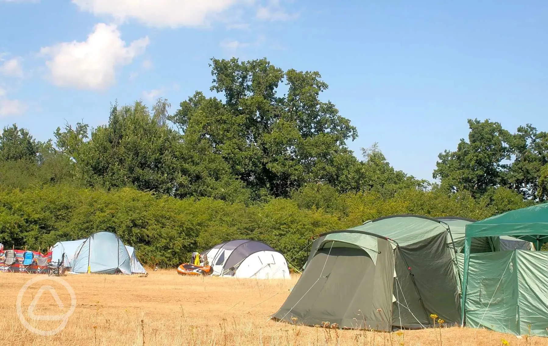 Non electric tent pitches