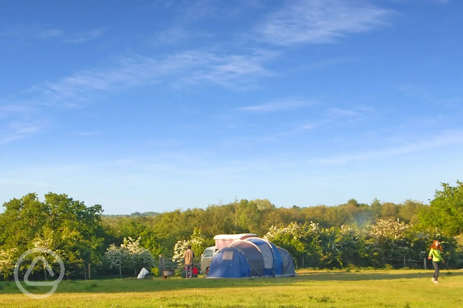 Non electric tent pitches