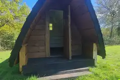 Unfurnished camping pod, sleeping two