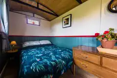 Sand top shepherd's hut interior