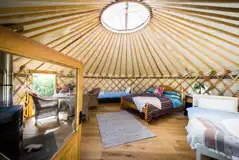 Barafundle Yurt interior