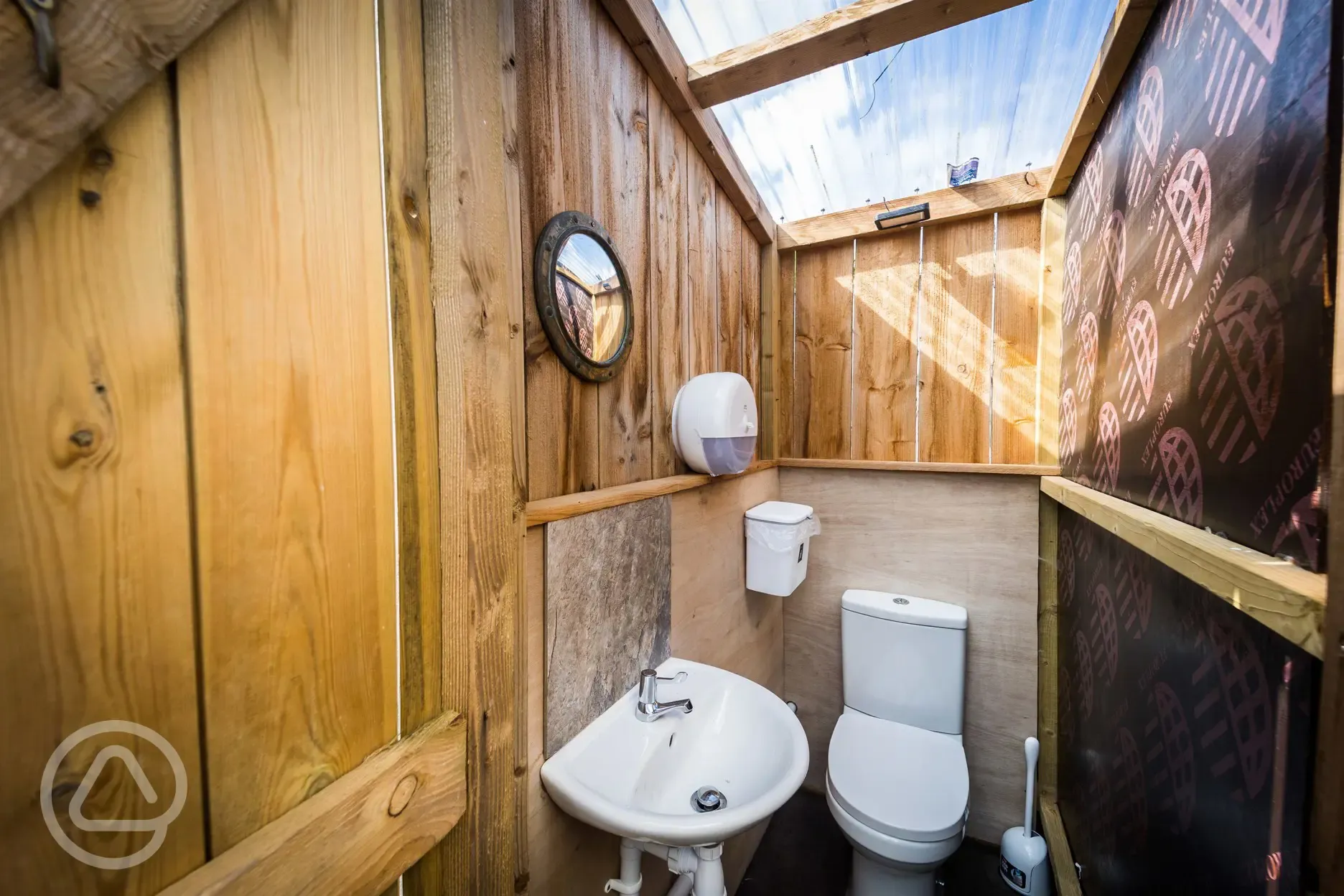 Glamping field toilets