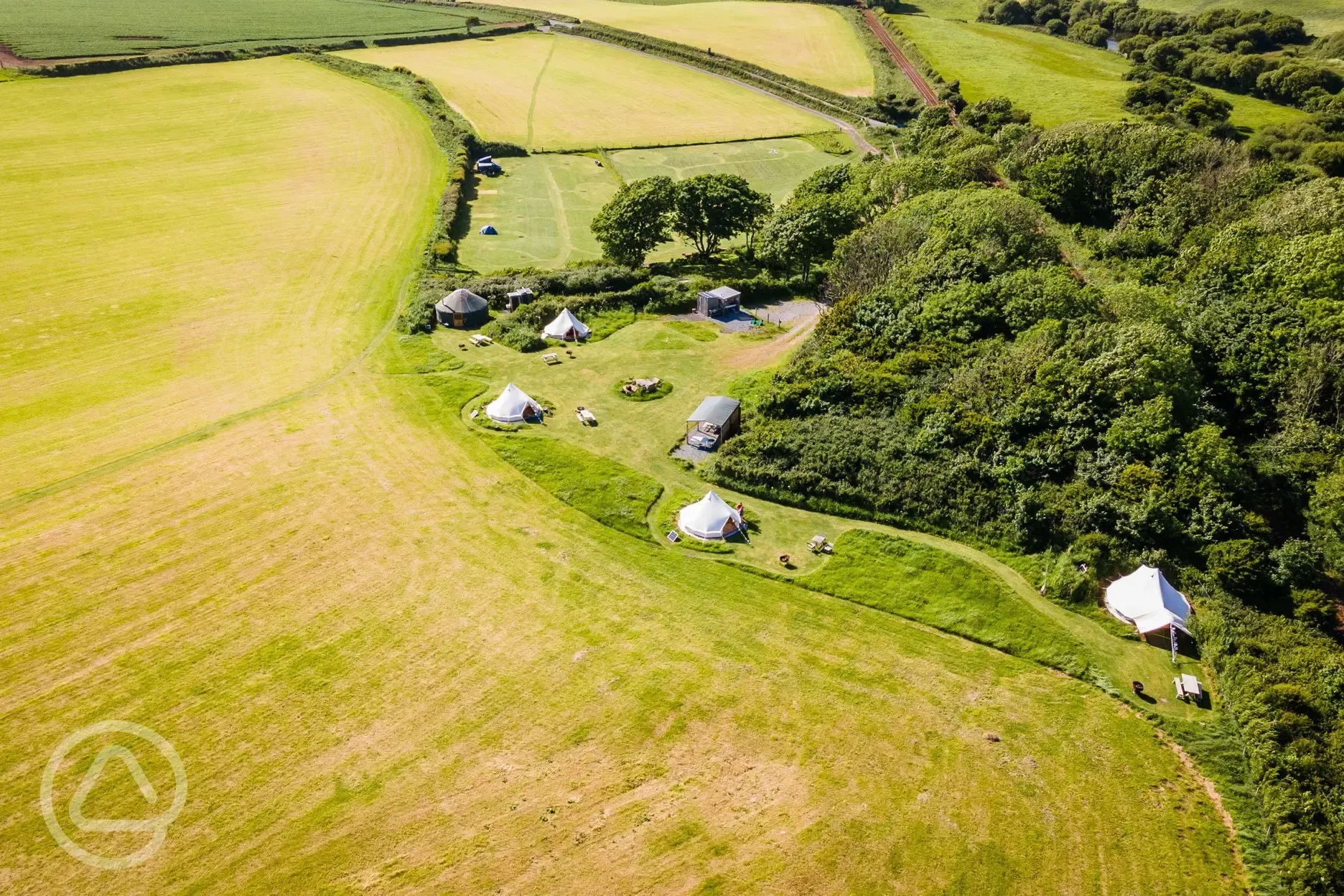 Aerial of the site