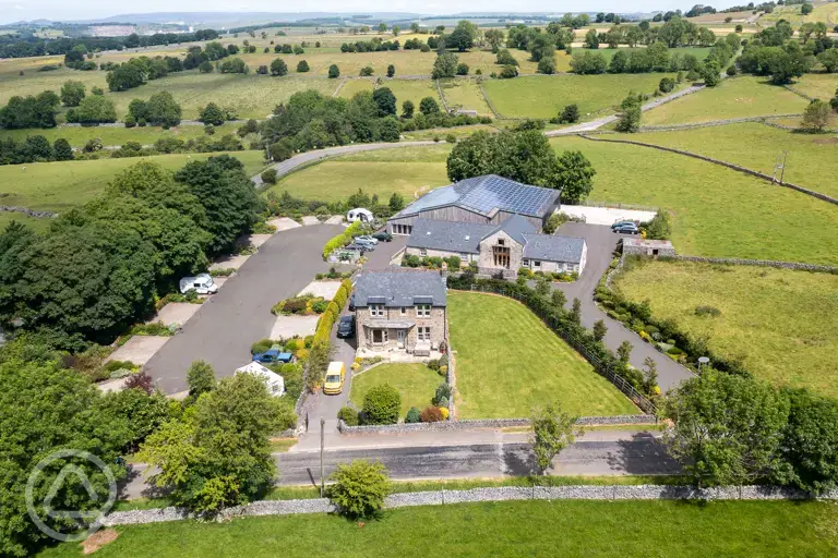 Aerial of the campsite