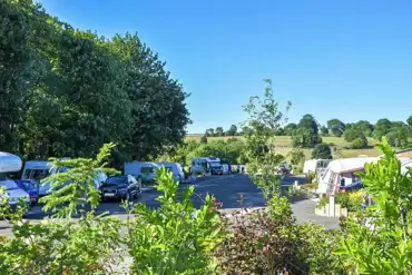 Fully serviced hardstanding pitches (9.5m x 5) at Farditch Farm Caravan Park