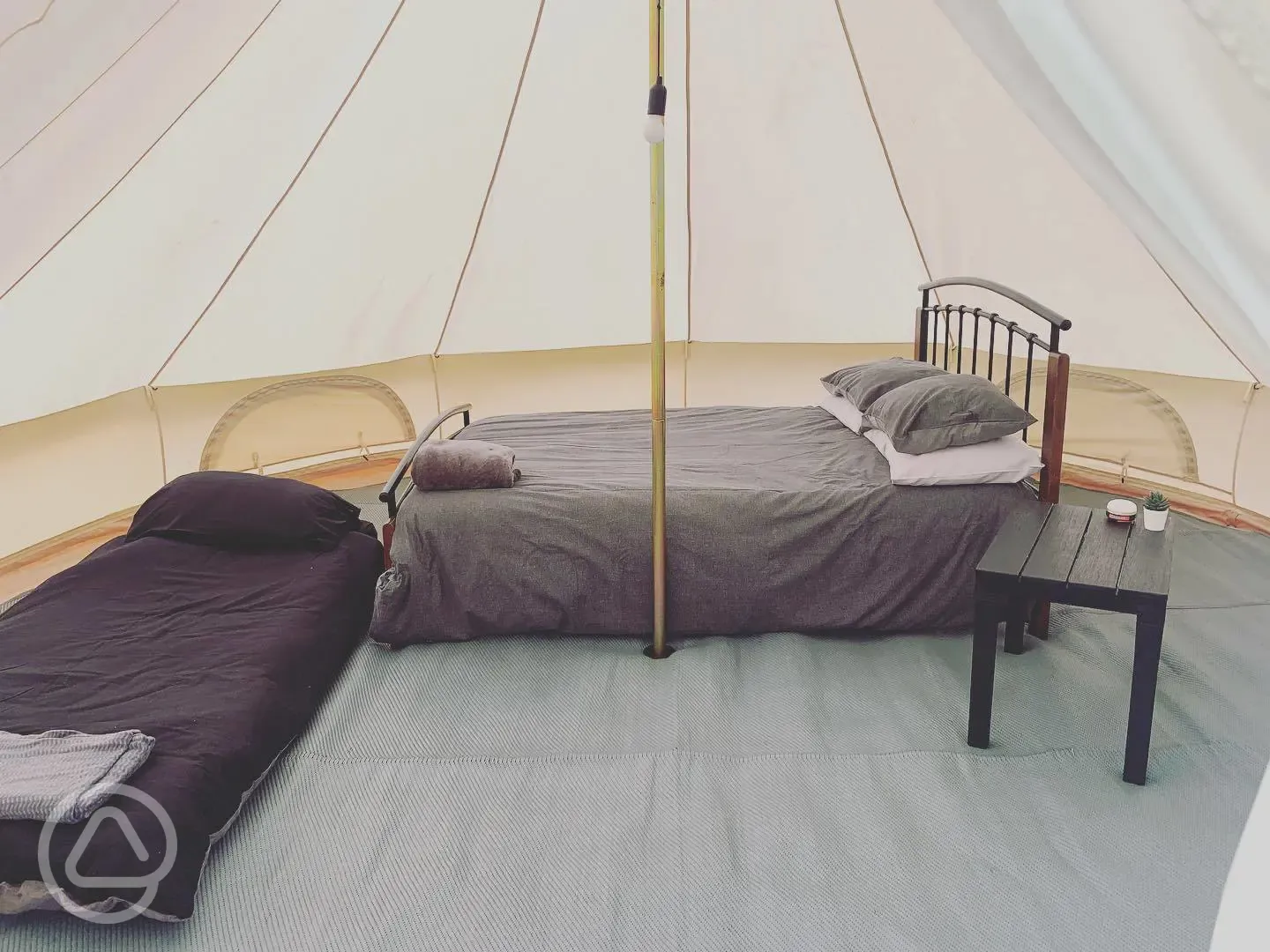 Bell tent interior