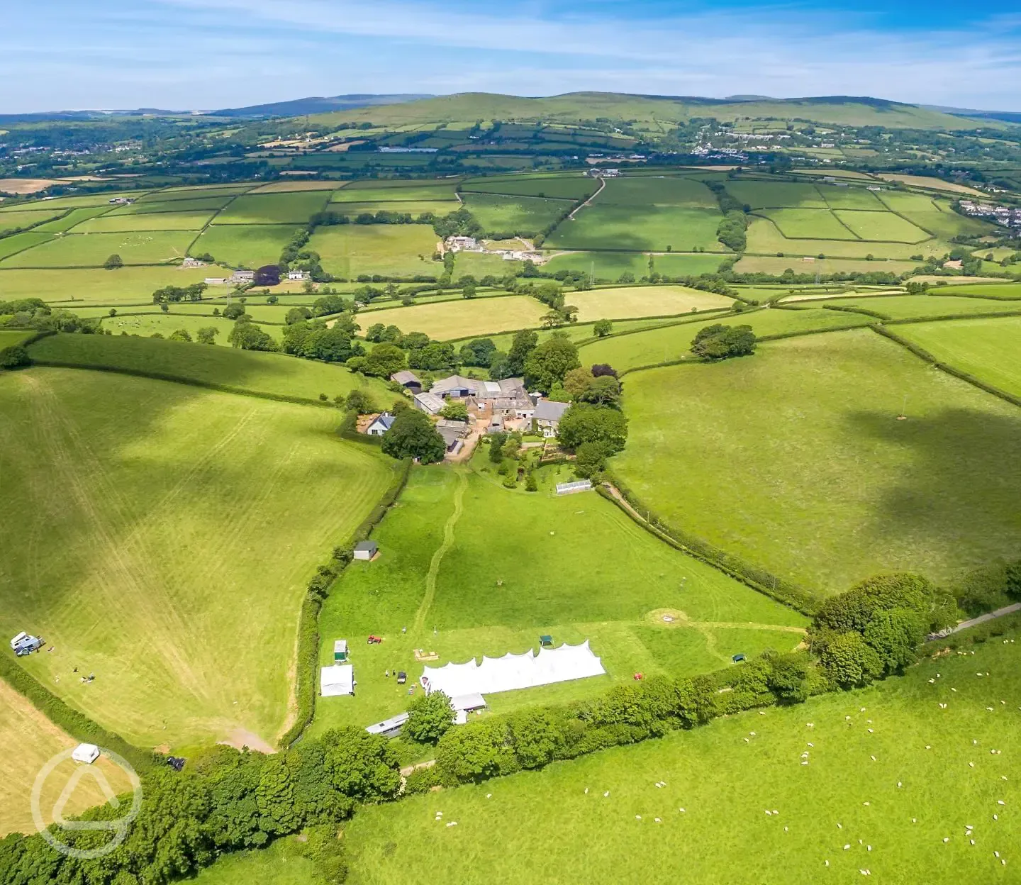 Aerial of the site