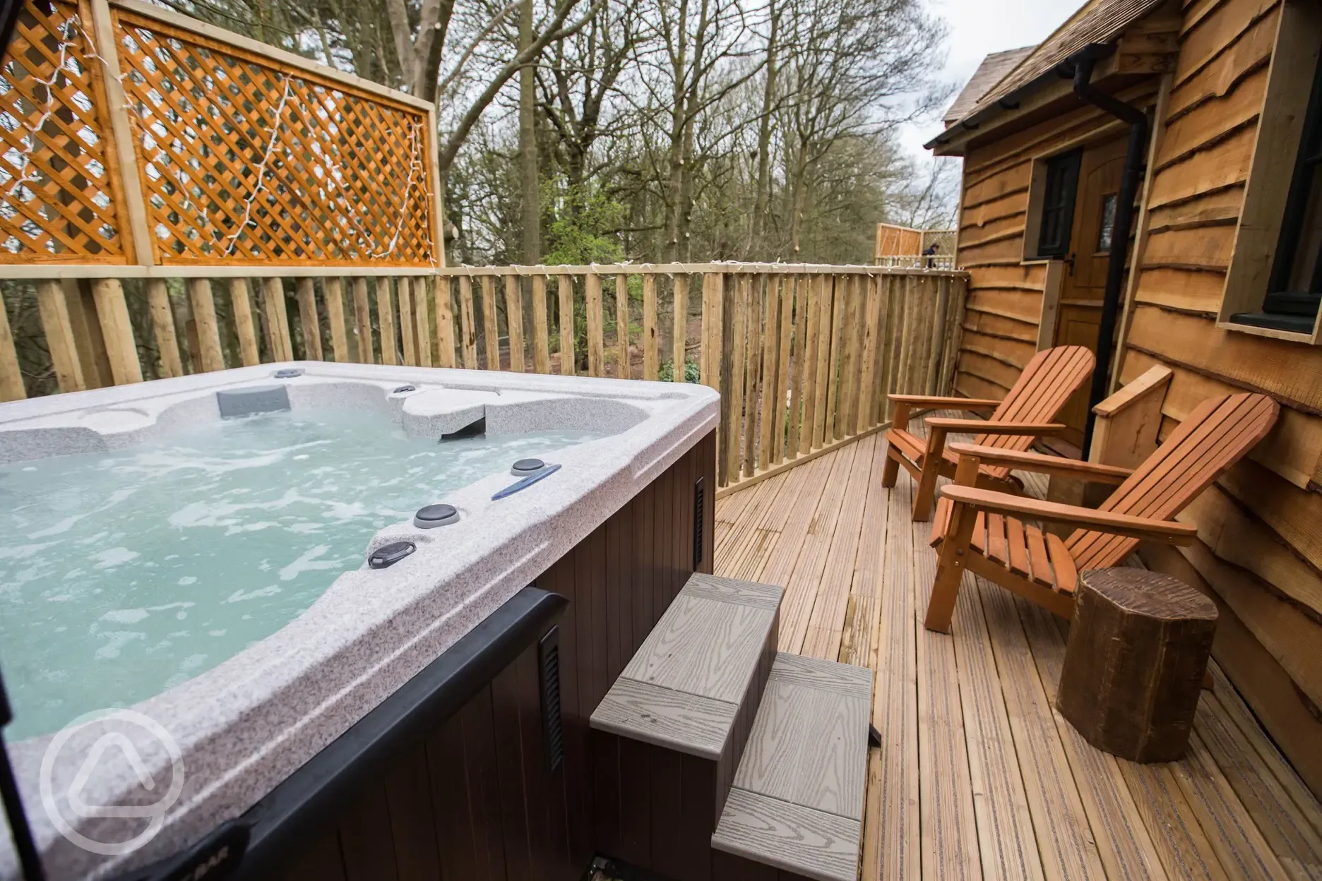 Treehouse hot tub