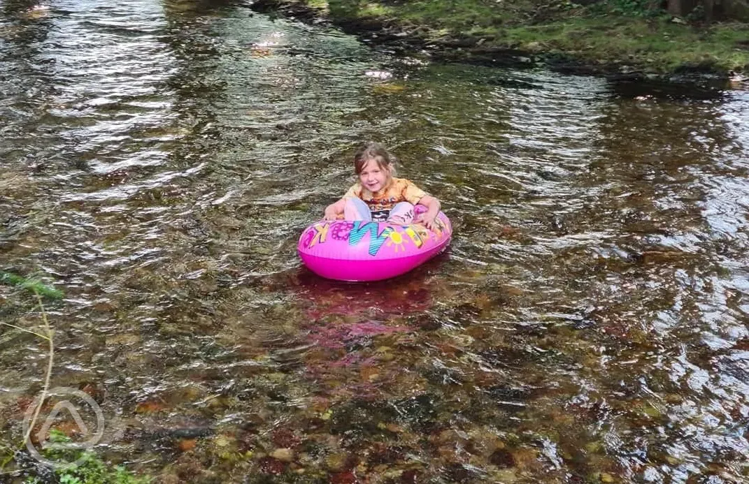 Playing in the river