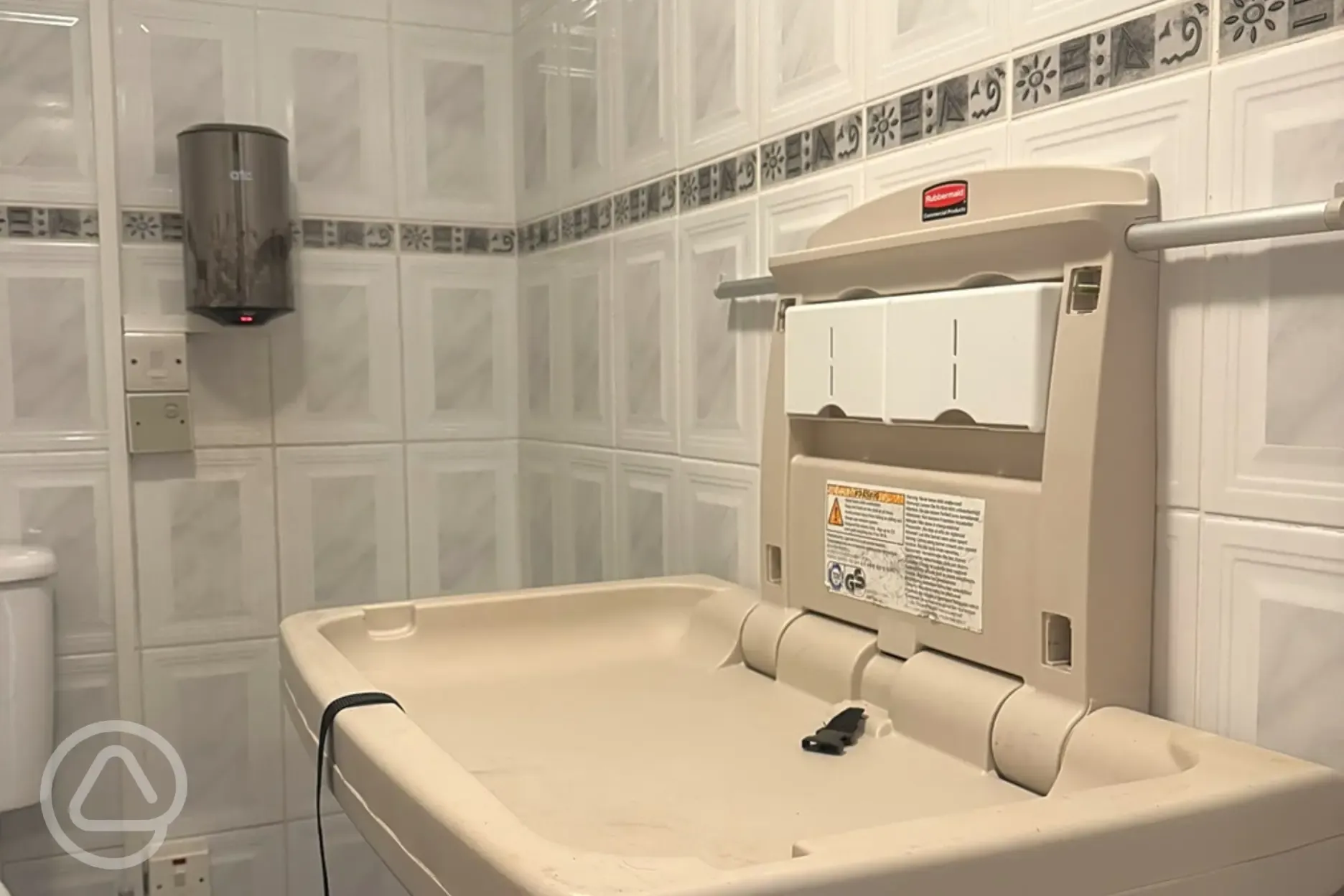 Baby changing area