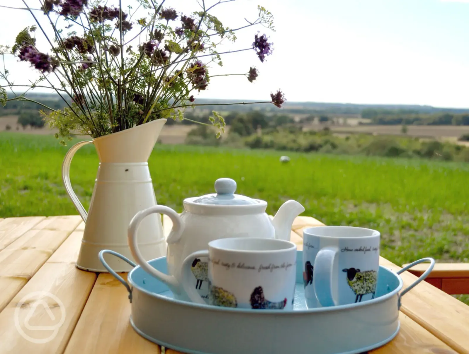 Enjoy the view and a brew at Hill View Farm