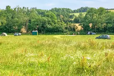Grass pitches at The Apple Farm