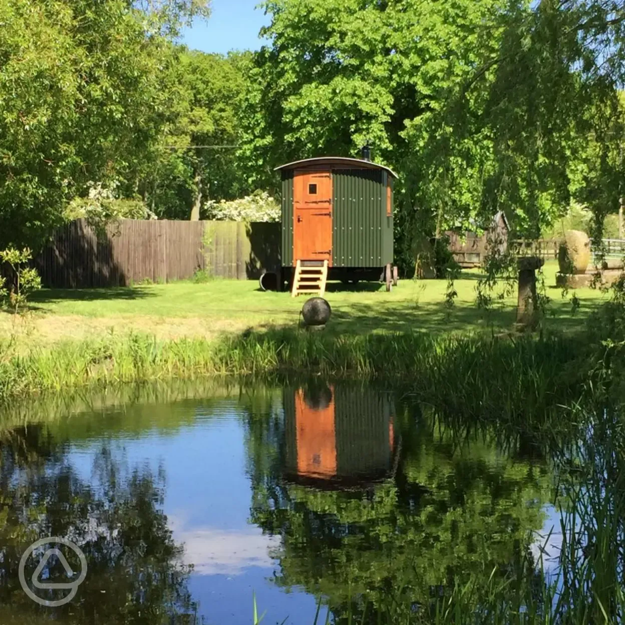 Shepherd's Hut By Pond.