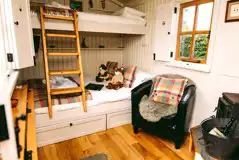 Shepherd's hut interior