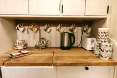 Shepherd's hut kitchen facilities