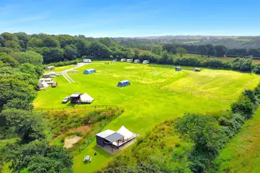 Aerial of Glyncoch Isaf Farm