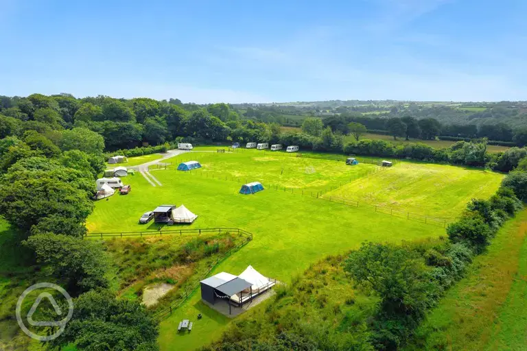 Aerial of the site