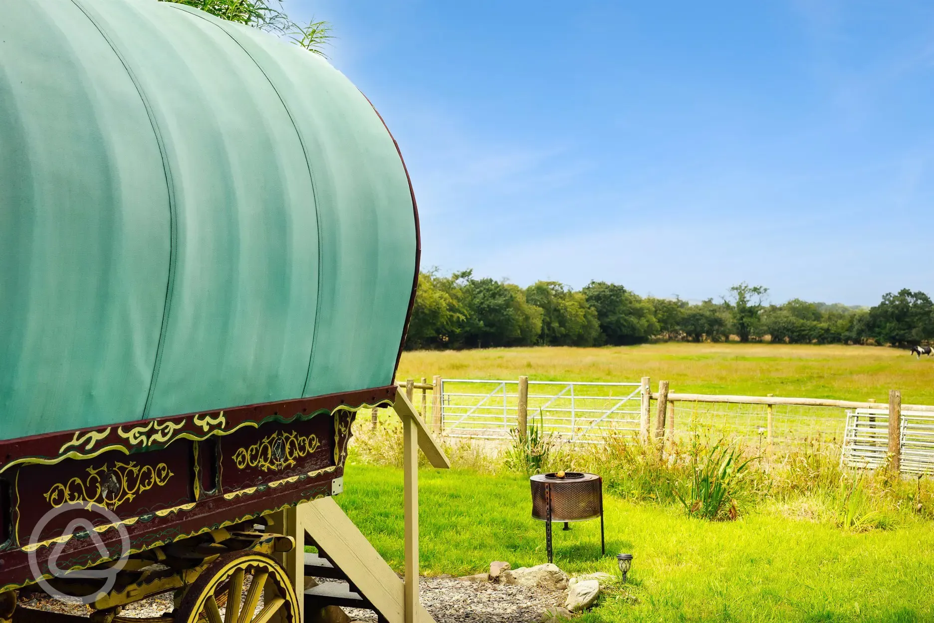 Gypsy caravan view